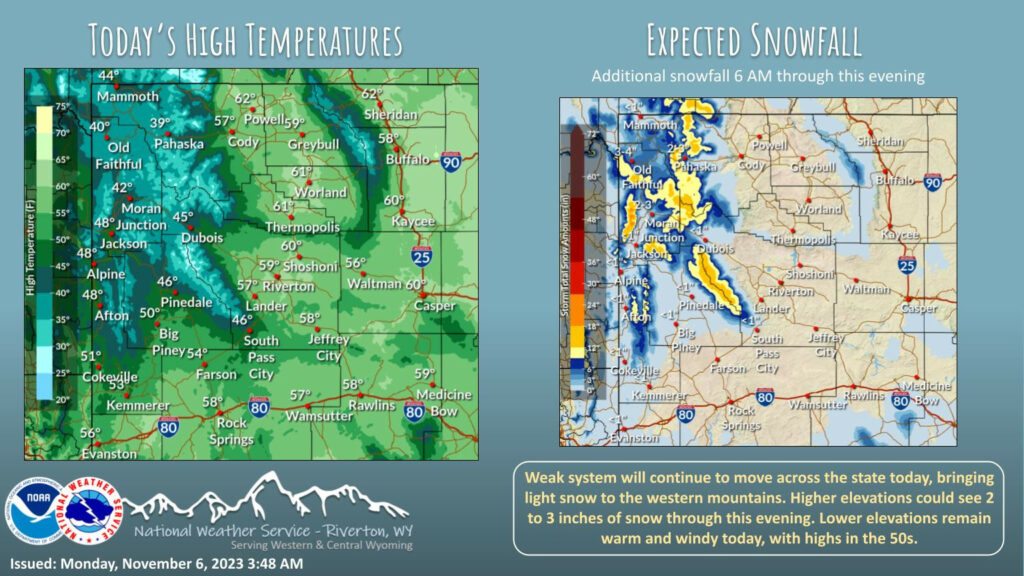 Partly Sunny With a High Near 56