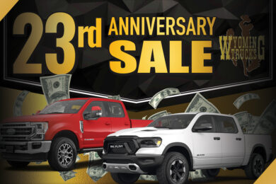NOTICE: Head in for Wyoming Trucks & Cars’ 23rd Anniversary Sale!