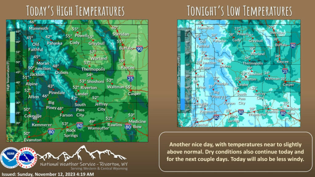 Weather Forecast for November 12th, 2023