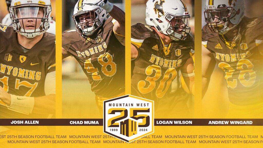 Four Former Wyoming Cowboys Named to Mountain West 25th Season Football Team