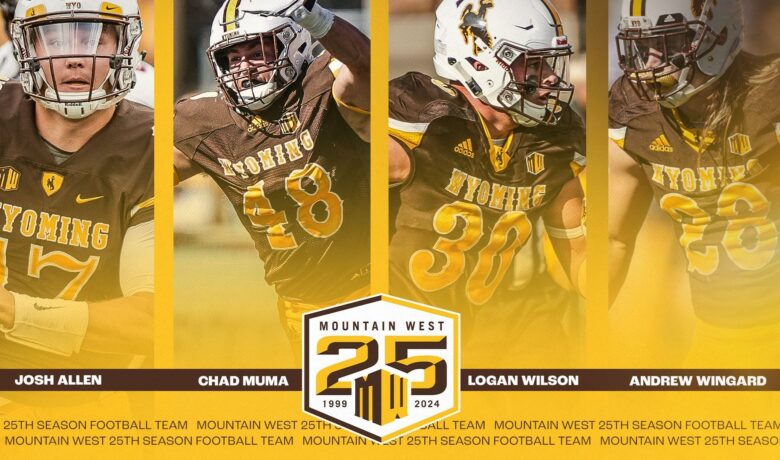 Four Former Wyoming Cowboys Named to Mountain West 25th Season Football Team