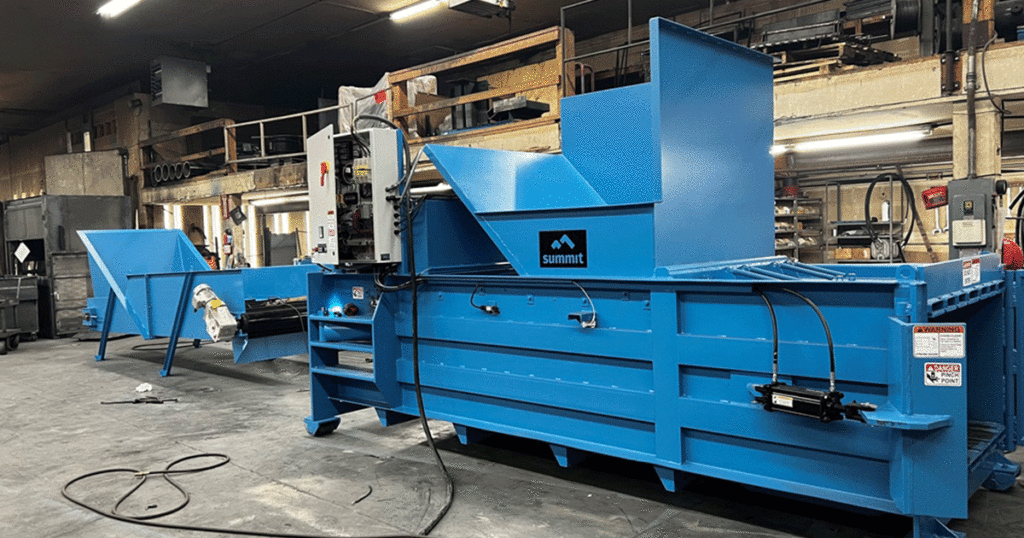 Recycling Center Installs New Baler