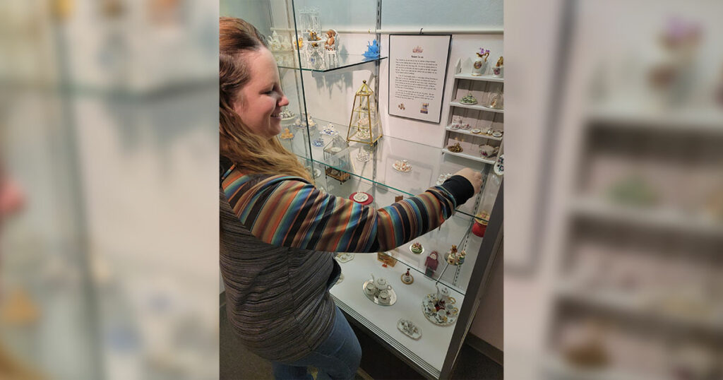Miniature Tea Set Display Opens at Community Fine Arts Center