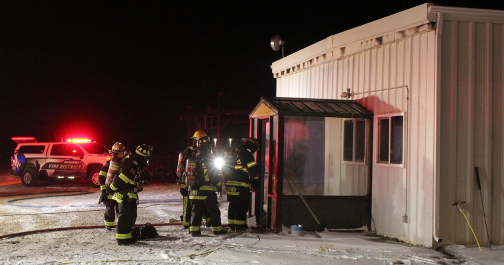 Fire District No. 1 Responds to Fire West of Rock Springs