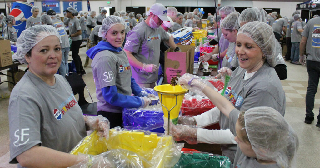 A Party with a Cause at Packing Out Hunger