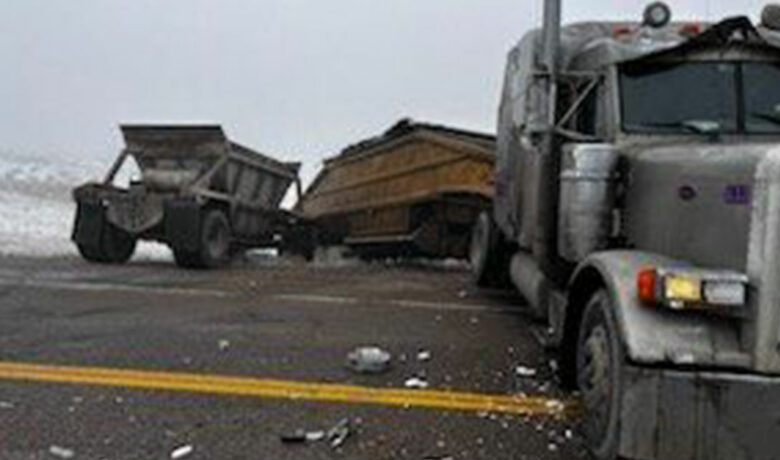 Semi Collides with Train near Sisecam Facility