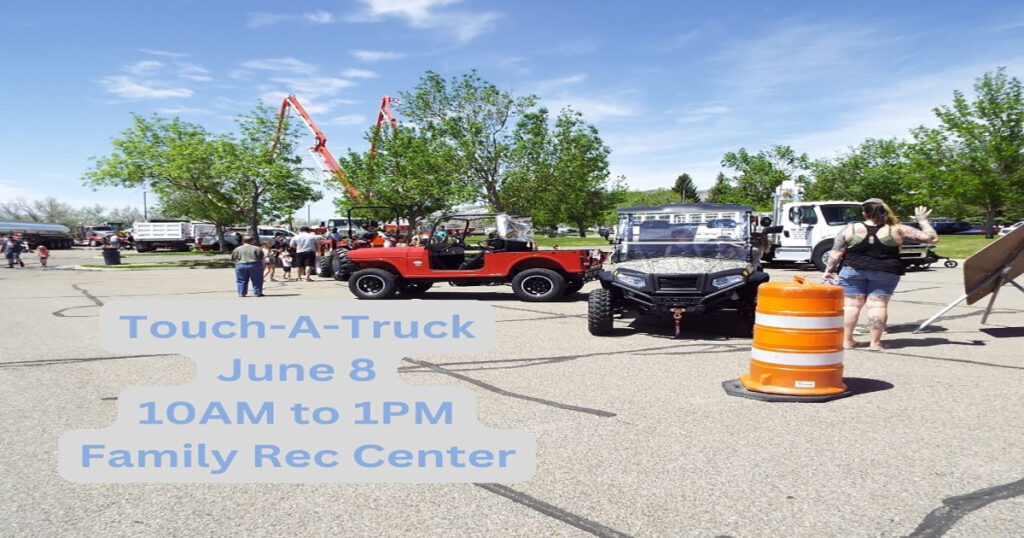 Join the Family Rec Center in Rock Springs for the Touch a Truck event.