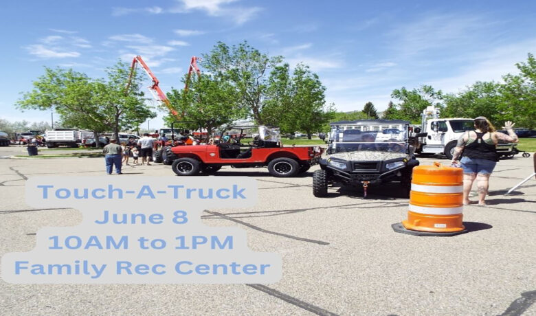 Join the Family Rec Center in Rock Springs for the Touch a Truck event.