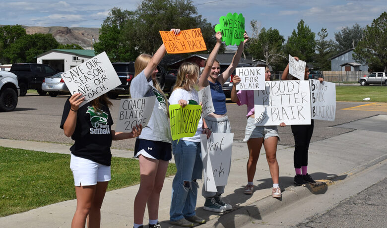 GRHS Softball Players Support Former Head Coach