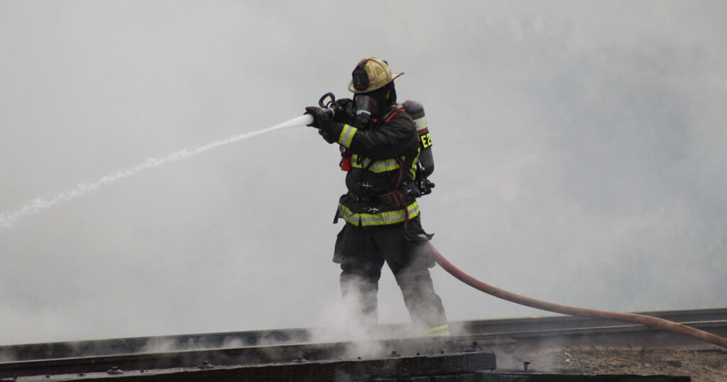 Rail Bridge Fire Extinguished Wednesday Afternoon