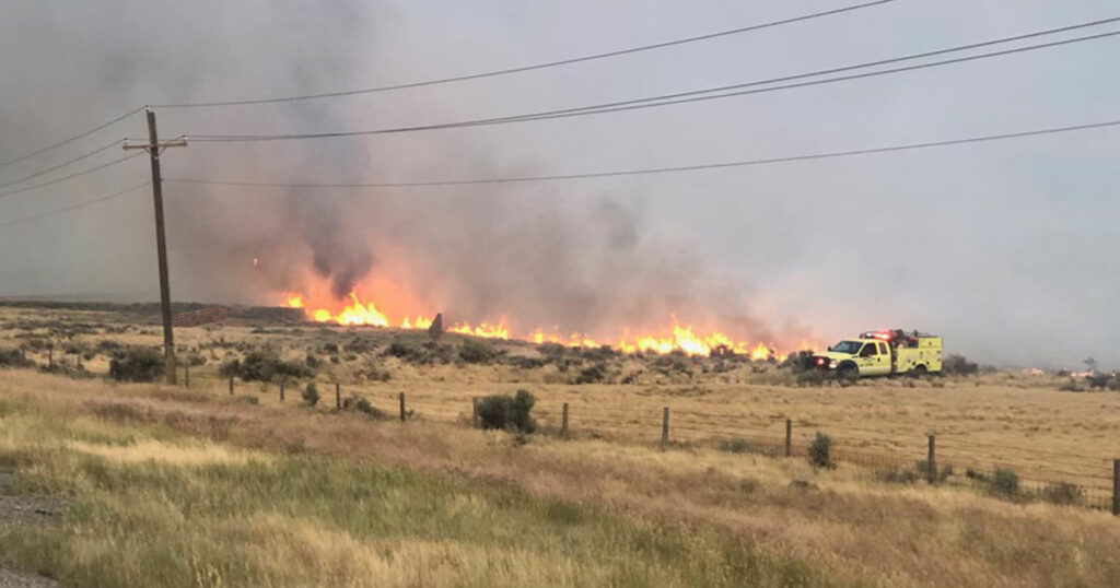 Fire Closes I-80 Eastbound at Rock Springs Wednesday