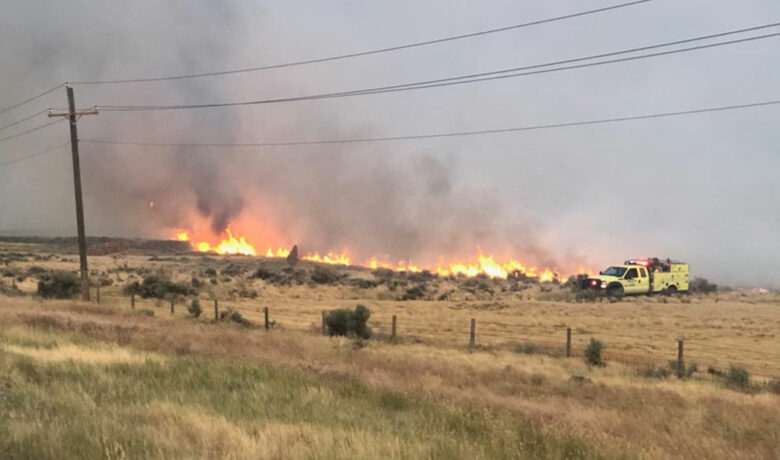 Fire Closes I-80 Eastbound at Rock Springs Wednesday