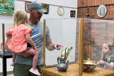 Local Artist’s Assemblage Works Displayed in County Library