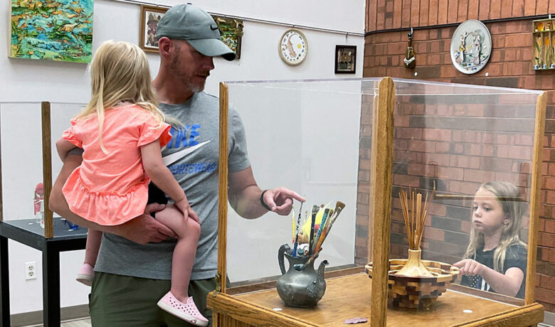 Local Artist’s Assemblage Works Displayed in County Library
