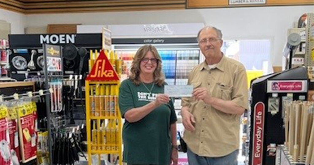 White Mountain Lumber Donates $1,150 to Food Bank of Sweetwater County