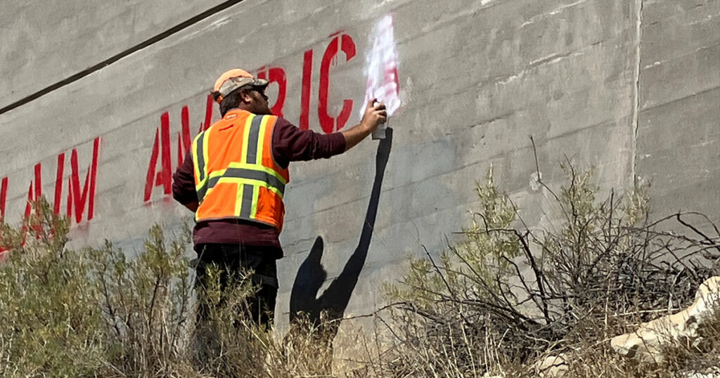White Supremacist Group’s Graffiti Removed Friday