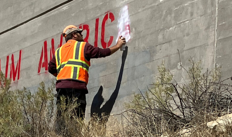 White Supremacist Group’s Graffiti Removed Friday