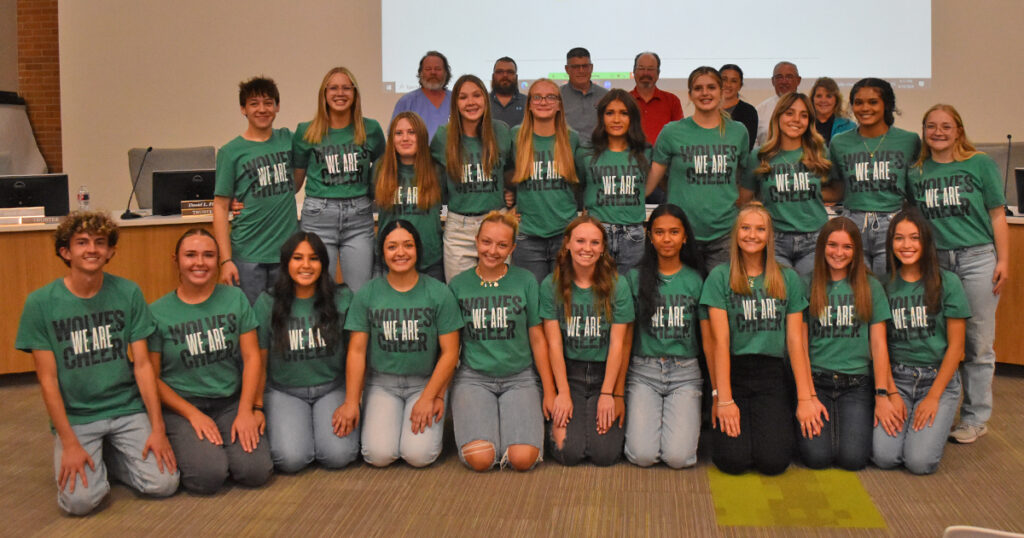 GRHS All-American Cheerleaders Recognized by School Board