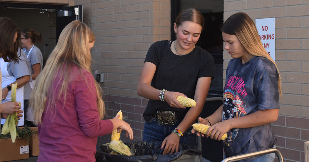 Aw, Shucks! SCSD No. 2 Serves Wyoming Grown Corn for Farm to School Month