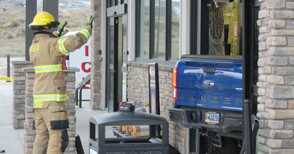 Truck Pulls Halloween Trick: Makes RS Maverik a Drive-Thru