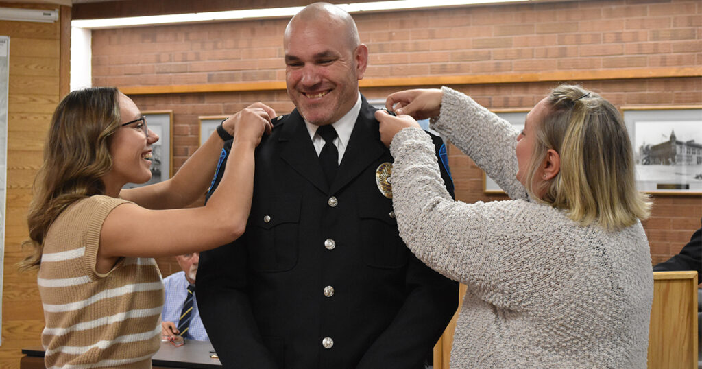 GR Police Department’s Nandrup Pinned as Sergeant