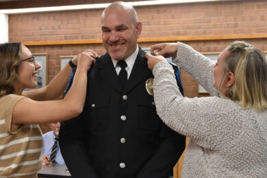 GR Police Department’s Nandrup Pinned as Sergeant