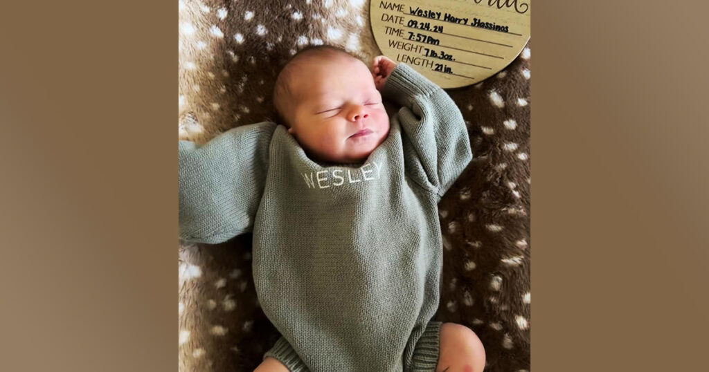 Birth Announcement: Wesley Harry Stassinos