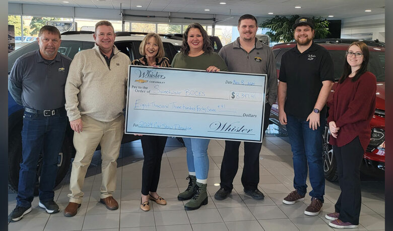 Sweetwater BOCES Receives Donation from Whisler Chevrolet