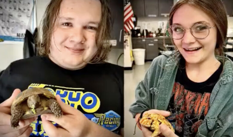 Students Learn and Connect Through Scaly Animals