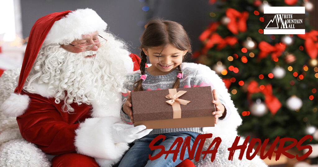 White Mountain Mall Invites you to Visit Santa