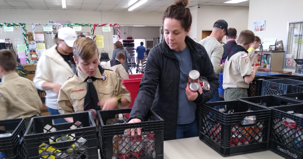 Scouting For Food Brings in Over 6,000 Pounds of Food