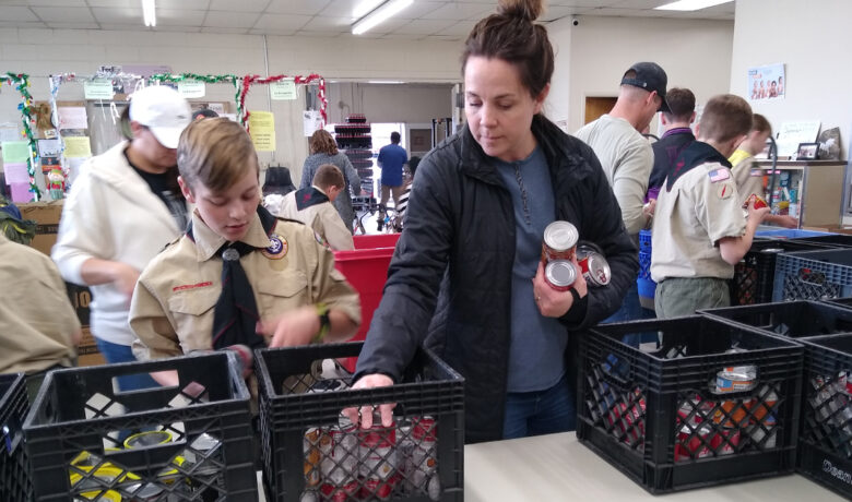 Scouting For Food Brings in Over 6,000 Pounds of Food