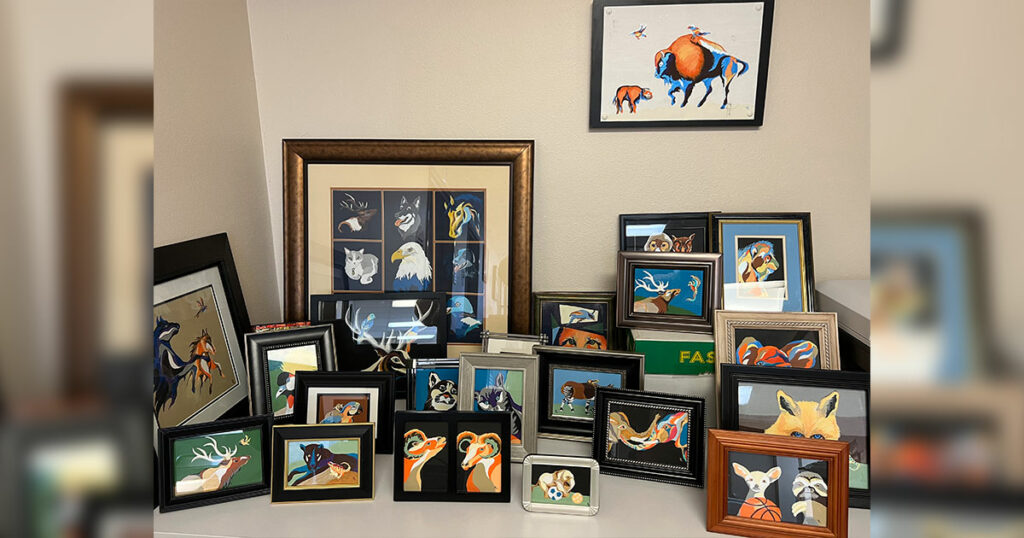 Artist Donates Paintings to MHSC Waldner House 