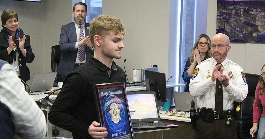 Lifesaving Act Honored During Commissioners Meeting