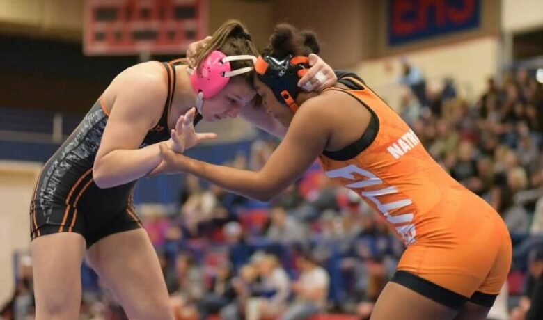 Harris and Eddy Shine at 4A West Regional Wrestling Tournament