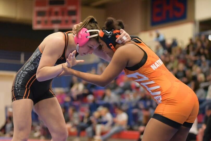 Harris and Eddy Shine at 4A West Regional Wrestling Tournament