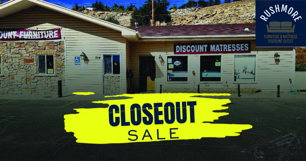 Rushmore Furniture & Discount Outlet Announces Closeout Sale