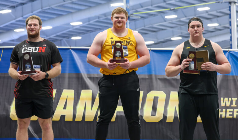 Reynolds Claims National Title, Sets Meet Record in Weight Throw