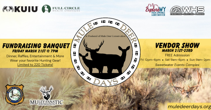 Muley Fanatic Foundation and Wyoming Game and Fish Department to Host Mule Deer Days