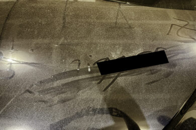 Student’s Car Marked with HATE Symbol and Racial Slur