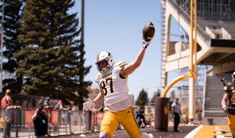 Rock Springs’ Isaac Schoenfeld Scores in Wyoming’s Spring Game