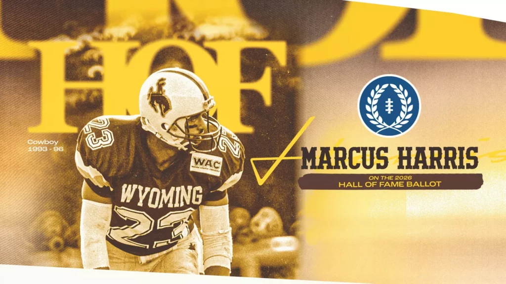 Wyoming’s Marcus Harris Named to 2026 College Football Hall of Fame Ballot