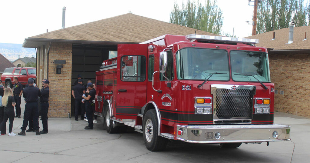 Fire Department Welcomes New Engine with Push In Ceremony Wednesday