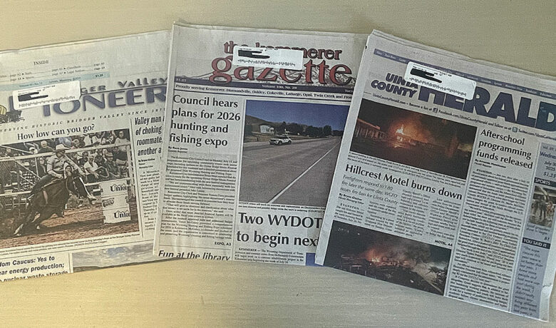 Southwest Wyoming Newspapers Close Suddenly on Wednesday