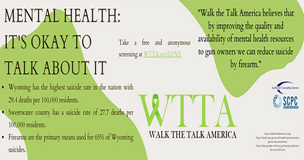 Getting Help Does Not Mean Giving Up Your Guns: Sweetwater County Prevention Coalition Aims to Address Suicide by Firearm.