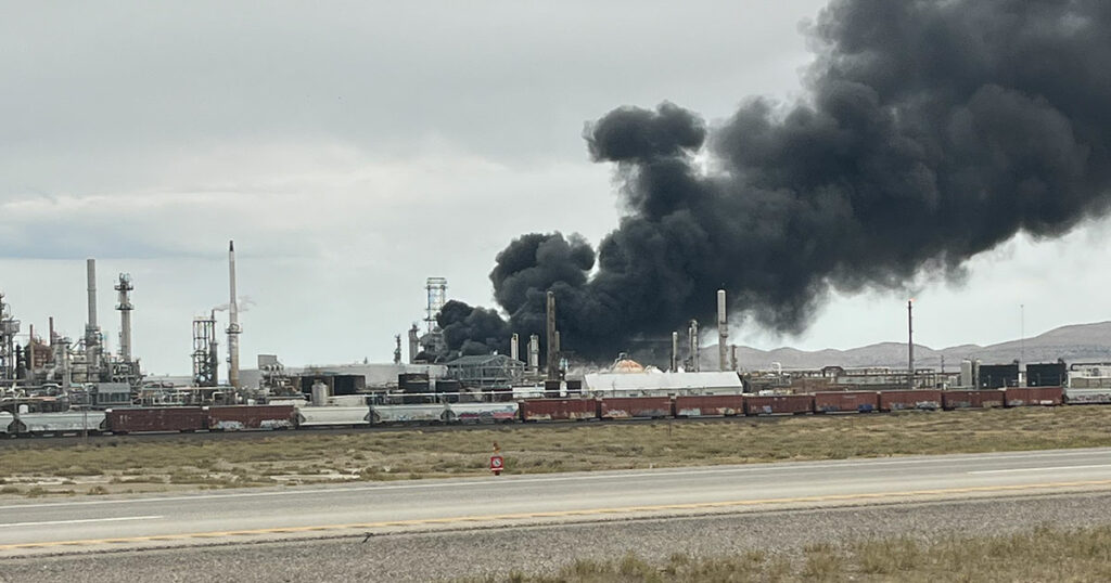 Photos, Video Shows Smoke Coming From Sinclair Refinery Saturday