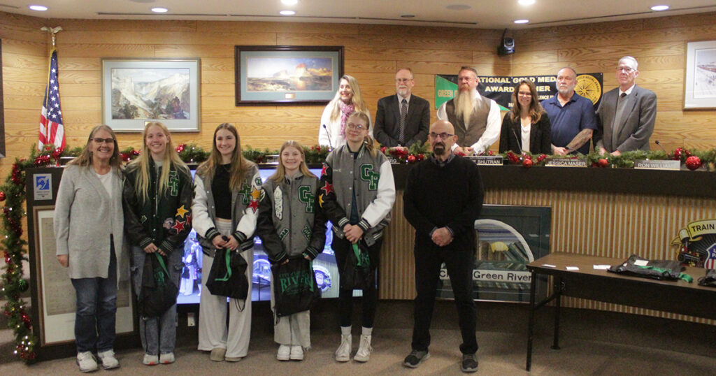 Green River City Council Recognizes Fall All-State Teams