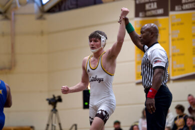 Wyoming Wrestling Upsets No. 10 South Dakota State