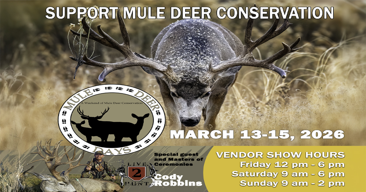 Muley Fanatic Foundation and Wyoming Game and Fish Department to Host Mule Deer Days