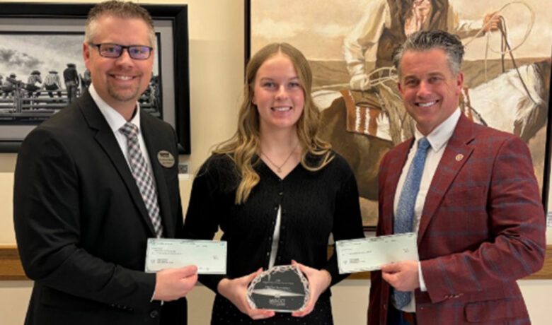 Emma Hunsaker Receives Shaping Wyoming’s Future Award
